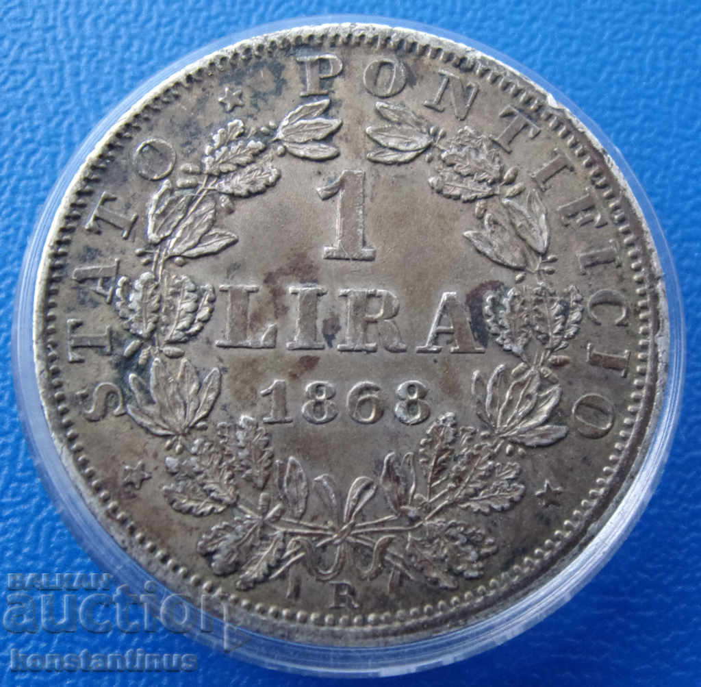 Βατικανό 1 Lira 1868 XXII Rare με τιμή € 25.56 | 49.99 BGN