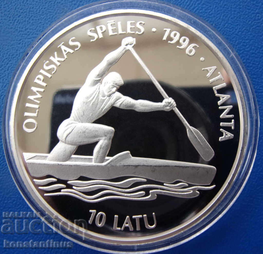 Latvia 10 Lati 1994 1Oz. UNC PROOF Rare