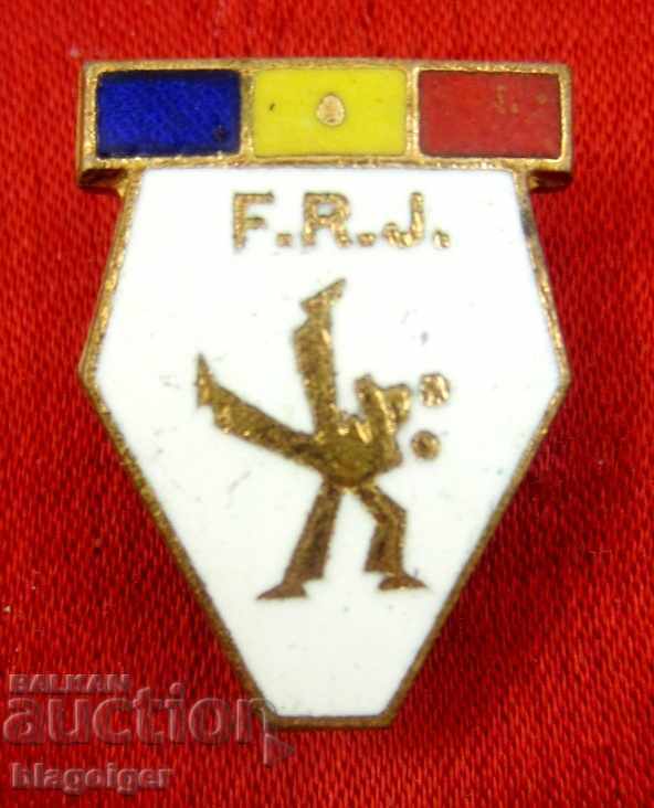 JUDO FEDERATION OF ROMANIA-OLD BADGE-EMAIL