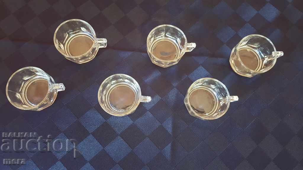 Glass coffee cups with price 18.00 BGN | € 9.20