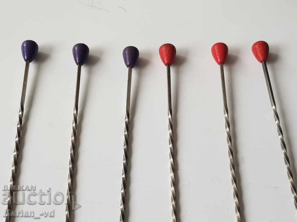 Cocktail spoons 6 pieces. - 5 Cocktail spoons 6 pieces. - 5