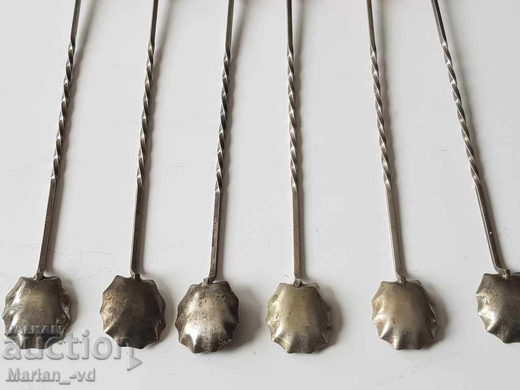 Cocktail spoons 6 pieces. - 6 Cocktail spoons 6 pieces. - 6