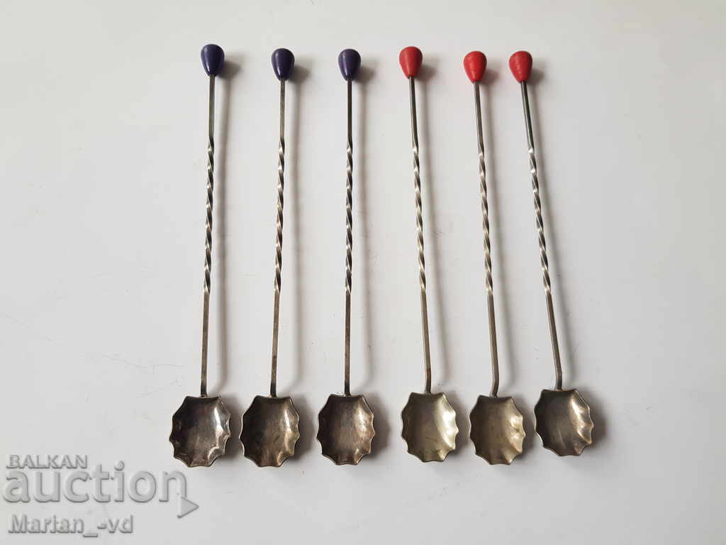 Cocktail spoons 6 pieces.