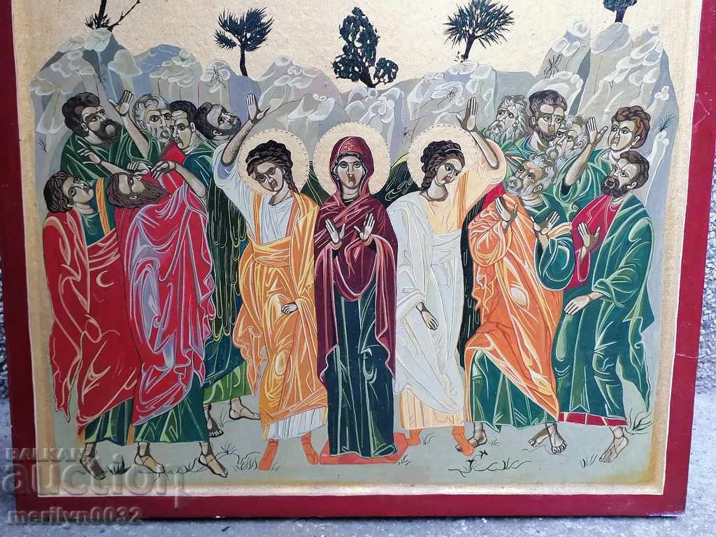 Bulgarian icon Ascension of Christ cross Jesus - 5 Bulgarian icon Ascension of Christ cross Jesus - 5
