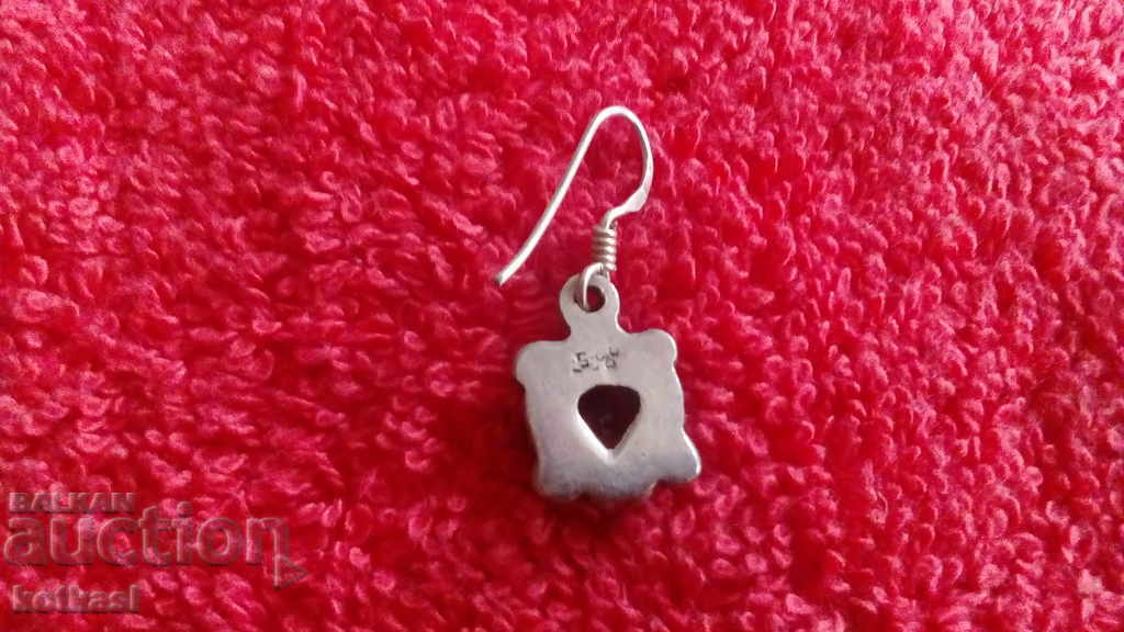 Old silver 925 single earring 2.71 g. - 6 Old silver 925 single earring 2.71 g. - 6