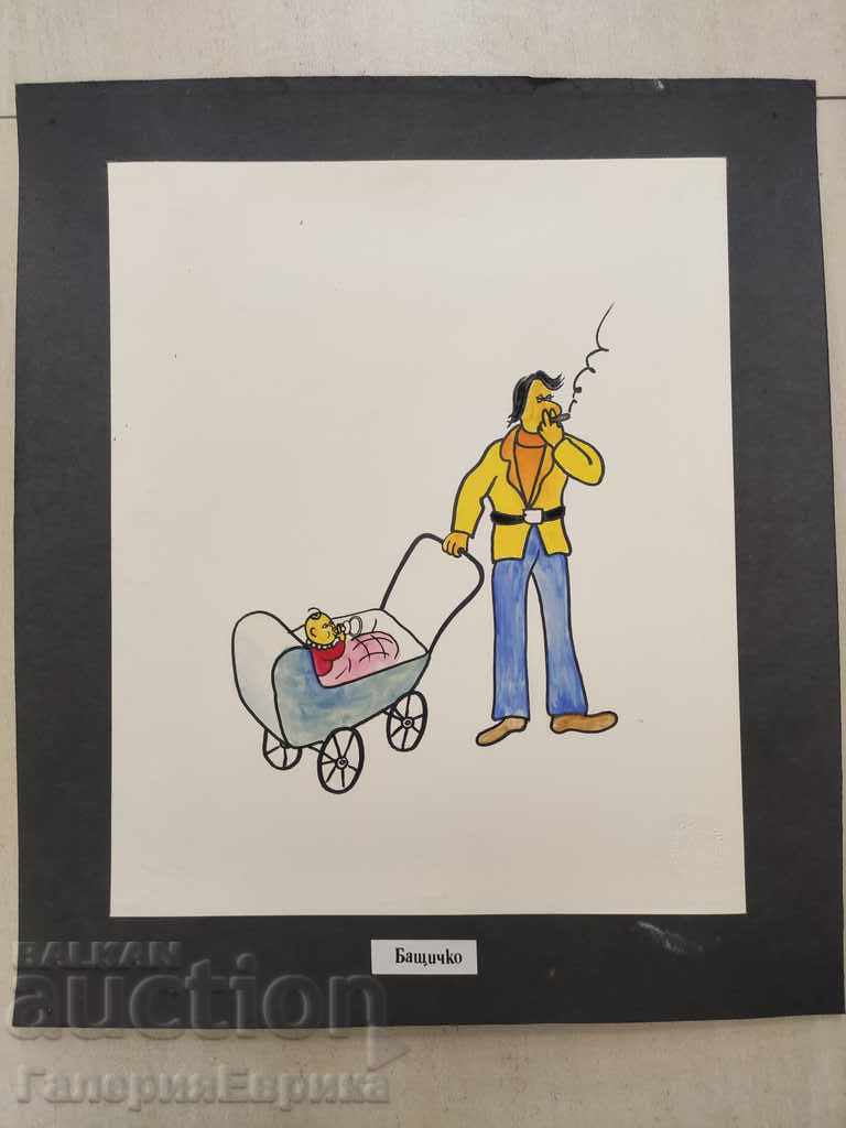 Cartoon colored pencils on expensive paper with print with price 19.00 BGN | € 9.71 Cartoon colored pencils on expensive paper with print with price 19.00 BGN | € 9.71