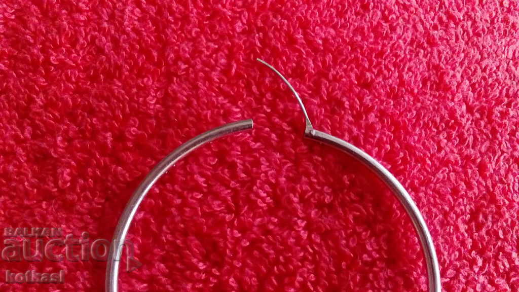 Delivery of Old silver large earring 4.40 g.