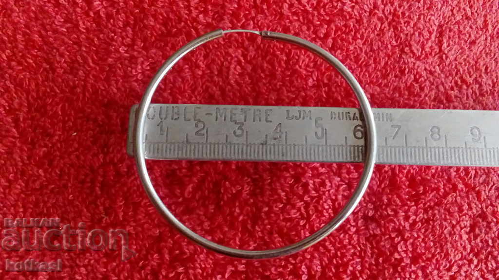 Old silver large earring 4.40 g. - 6 Old silver large earring 4.40 g. - 6