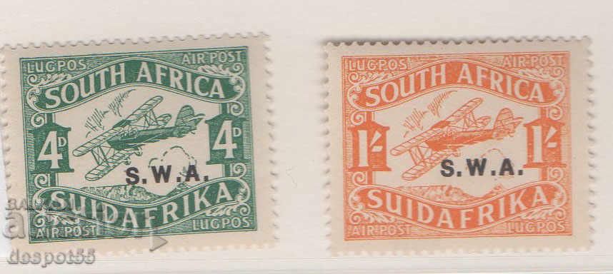 1930. Africa de Sud-Vest. Overprint S.W.A - font mic.