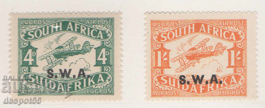 1930. Югозападна Африка. Надпечатка S.W.A - дебел шрифт.