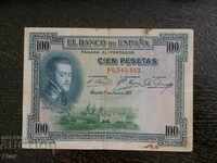 Банкнота - Испания - 100 песети | 1925г.