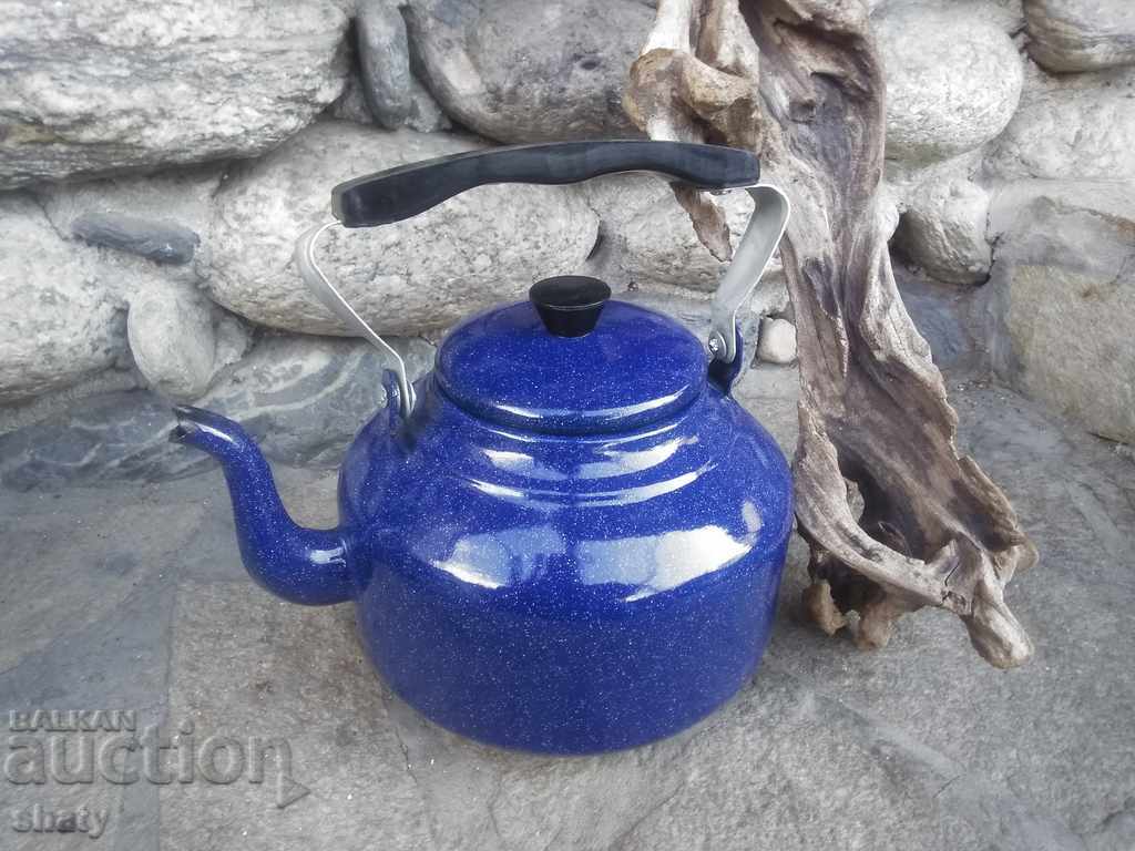 Old Russian enameled teapot with price 35.00 BGN | € 17.90 Old Russian enameled teapot with price 35.00 BGN | € 17.90