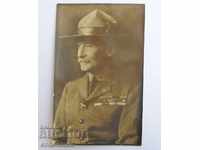 Fotografie foto veche Lordul Baden Powell dublu de cercetași