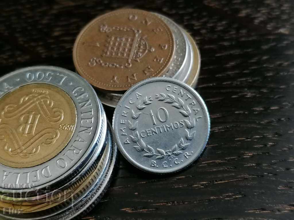Νόμισμα - Κόστα Ρίκα - 10 σεντ 1953