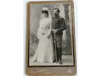 1900S SWORD TEMLYAK EPOLETES WEDDING PHOTO CARTON