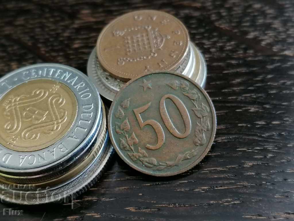 Νόμισμα - Τσεχοσλοβακία - 50 χαλάρα 1964