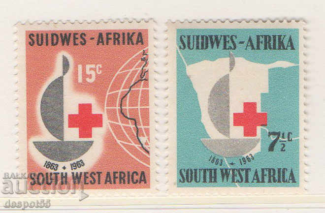 1963. Southwest Africa. 100 years of the International Red Cross.