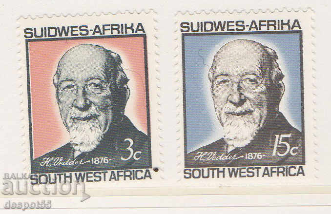 1966 Югозападна Африка. 90 г. от рождението на Хайнрих Ведер