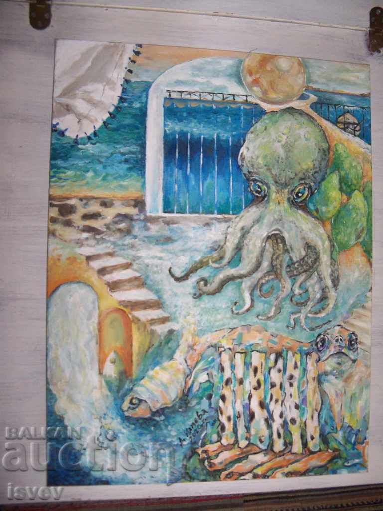"Морски блянове" картина на художничката Десислава Илиева