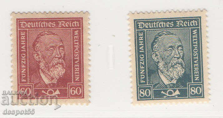 1924. Γερμανία Ράιχ. Heinrich von Stefan - ταχυδρομικός υπάλληλος.