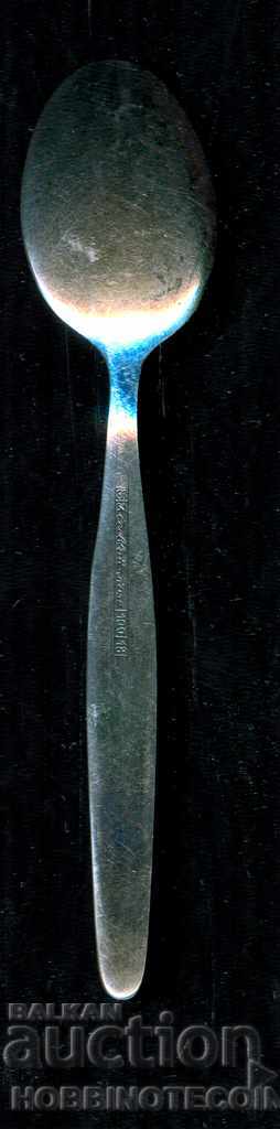 ЛЪЖИЩА МАЛКА ПОСРЕБРЕНА или СРЕБЪРНА KLEEBLATT ROSE 100(18) с цена 19.99 лв. | € 10.22