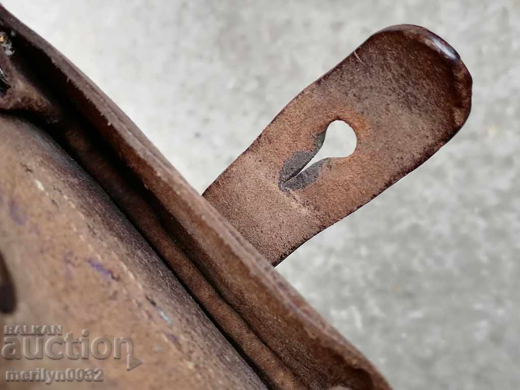 Old combat leather slate slingshot for documents wallet - 5 Old combat leather slate slingshot for documents wallet - 5