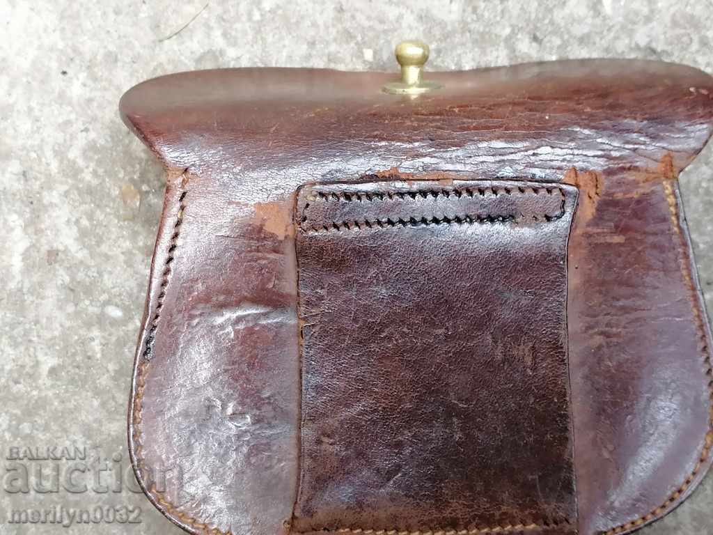 Old combat leather slate slingshot for documents wallet - 6 Old combat leather slate slingshot for documents wallet - 6