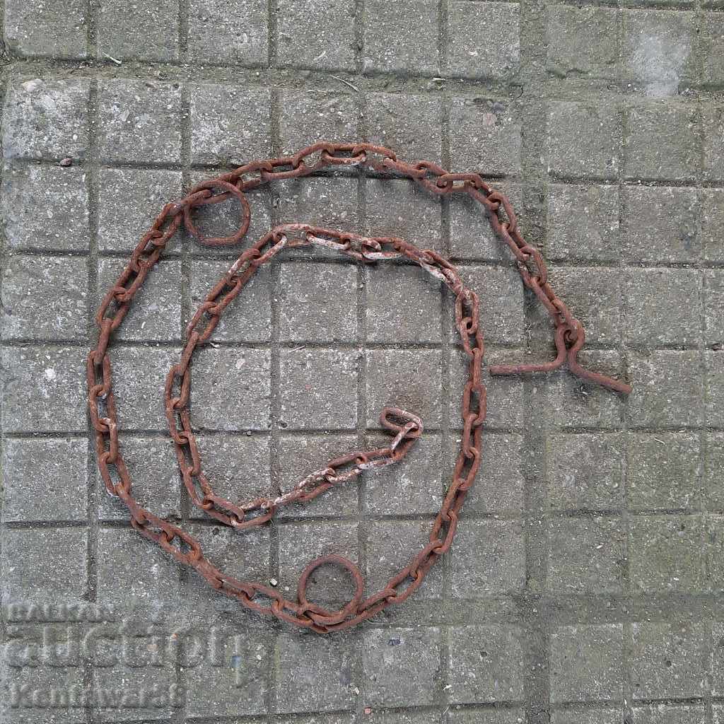 Old chain - halter for cattle. Old chain - halter for cattle.