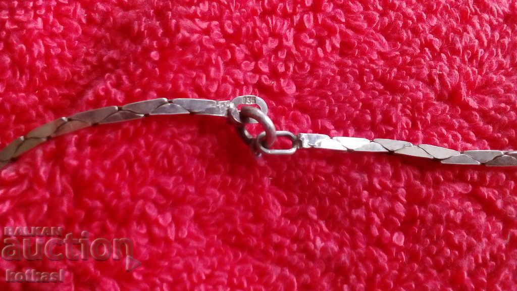 Delivery of Old silver 835 necklace chain 22 g. length 90 cm.