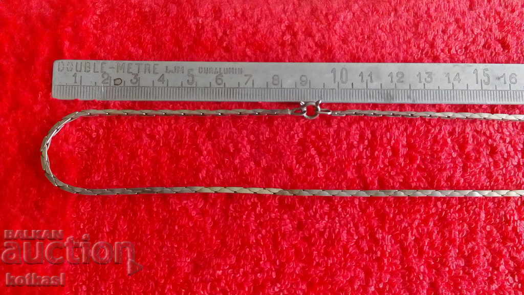 Lant colier argint vechi 835 22 g. lungime 90 cm.
