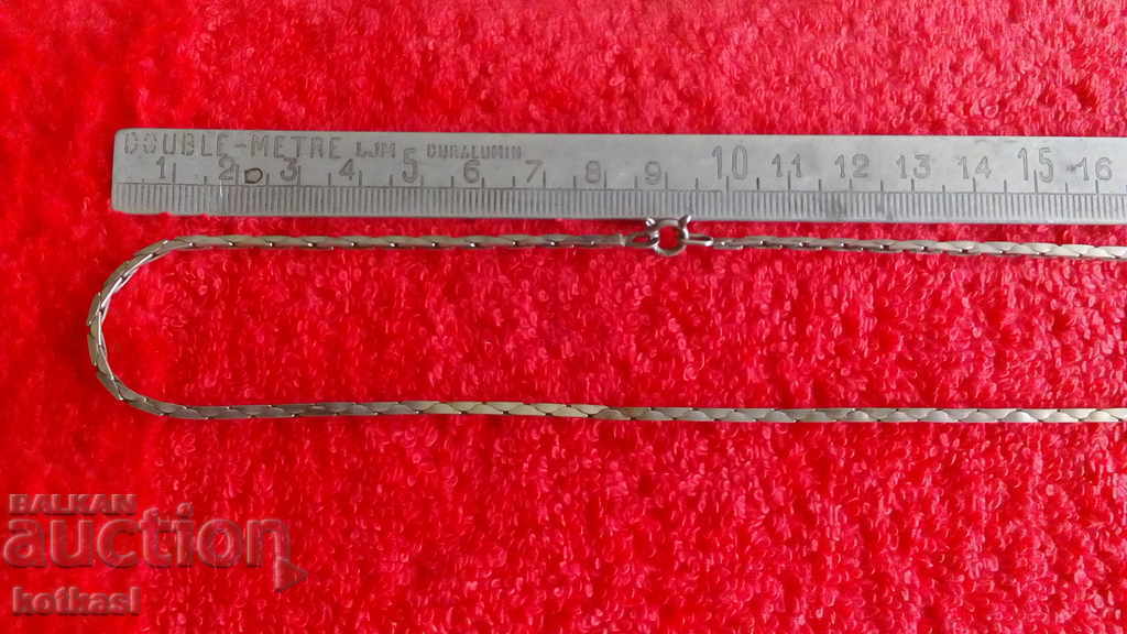 Old silver 835 necklace chain 22 g. length 90 cm.