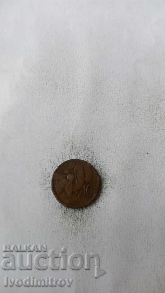 Italy 10 centimes 1921