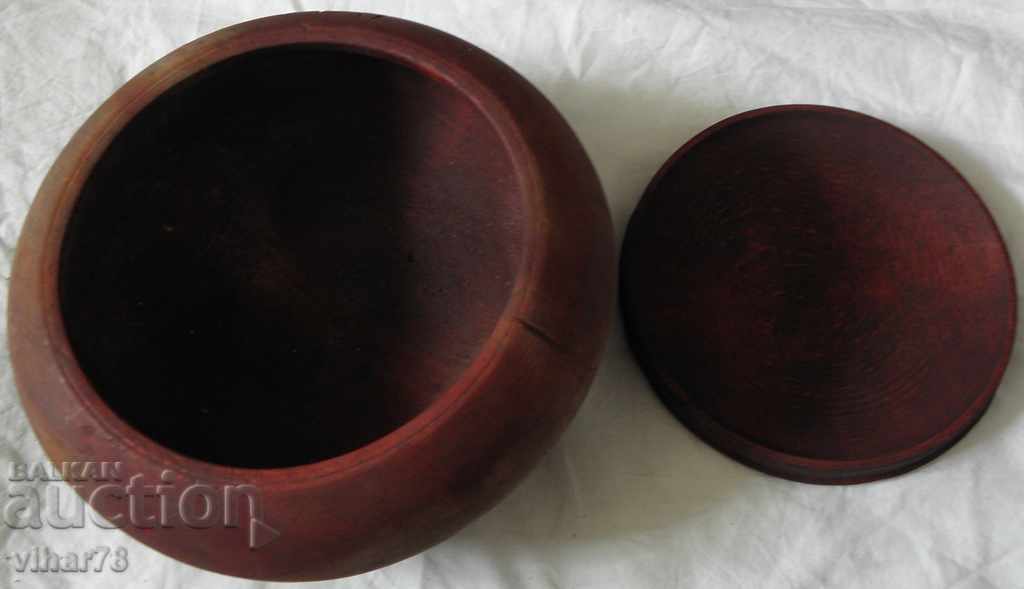 LARGE OLD WOODEN SALT - 5 LARGE OLD WOODEN SALT - 5