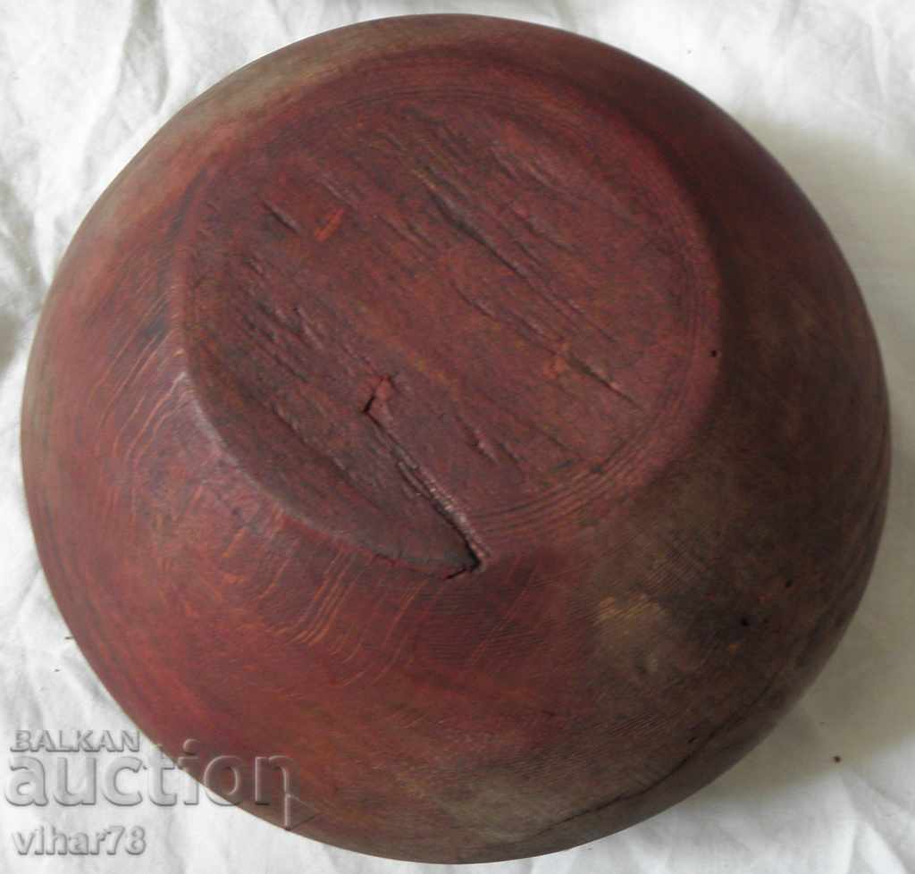 LARGE OLD WOODEN SALT - 6 LARGE OLD WOODEN SALT - 6