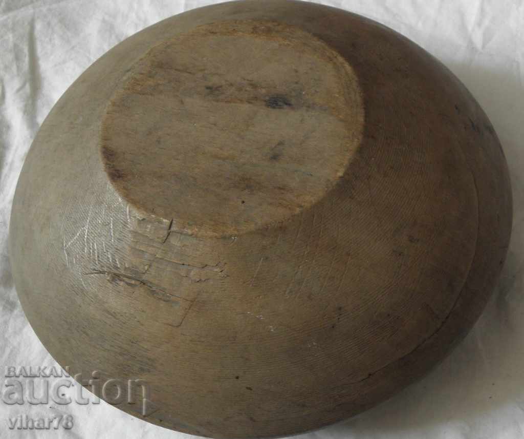 LARGE OLD WOODEN SALT - 5 LARGE OLD WOODEN SALT - 5