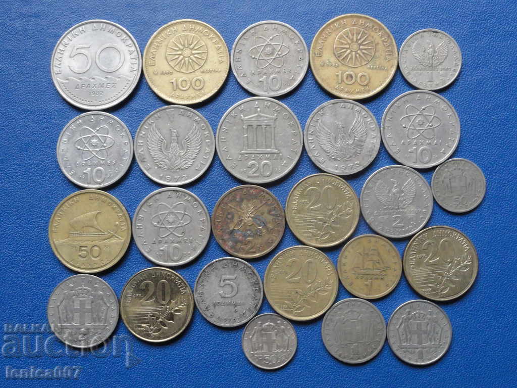 Greece - Lot (25 pieces) 1 - 6 Greece - Lot (25 pieces) 1 - 6