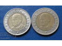 Turcia 2005-2006 - 1 lira (2 bucăți)
