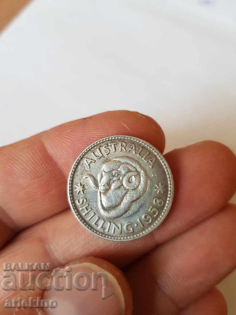 Колекционна сребърна монета AUSTRALIA 1958г с цена 25.00 лв. | € 12.78 Колекционна сребърна монета AUSTRALIA 1958г с цена 25.00 лв. | € 12.78