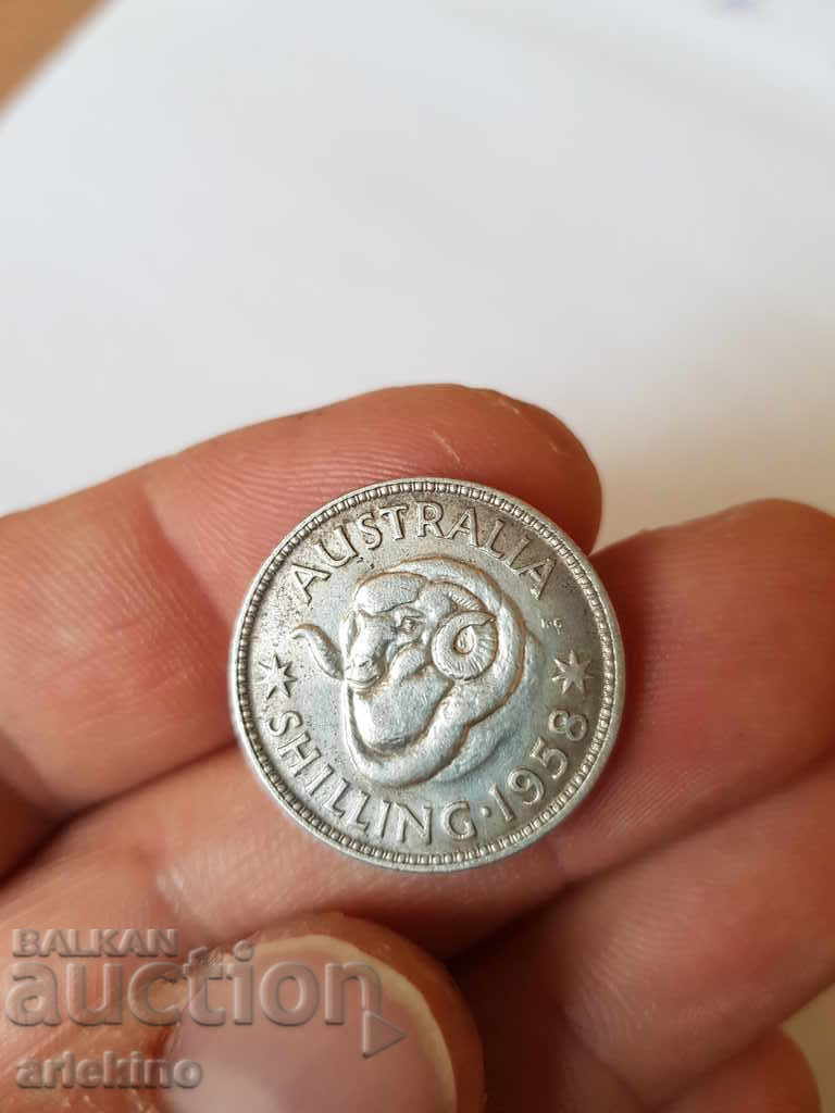 Колекционна сребърна монета AUSTRALIA 1958г