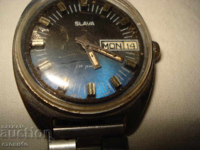 Часовник  мъжки руски часовник "Слава" работи