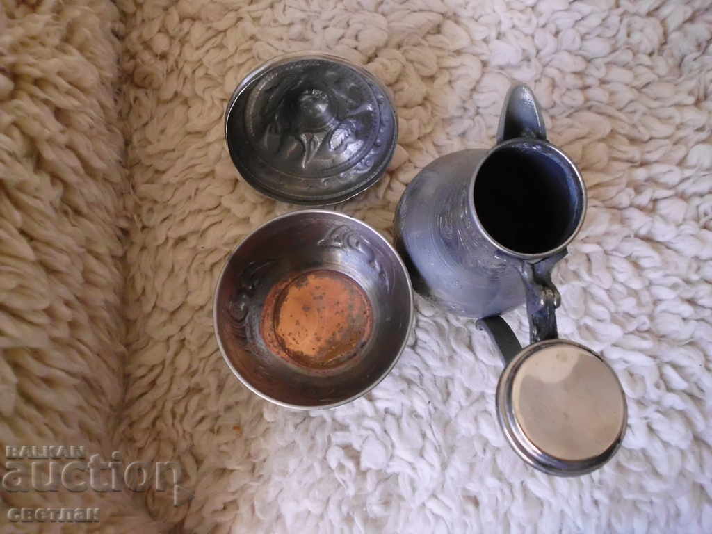 OLD TURKISH COPPER VESSELS - 5 OLD TURKISH COPPER VESSELS - 5