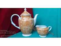 VINTAGE canapé, latte, "Karolina"/marble glaze