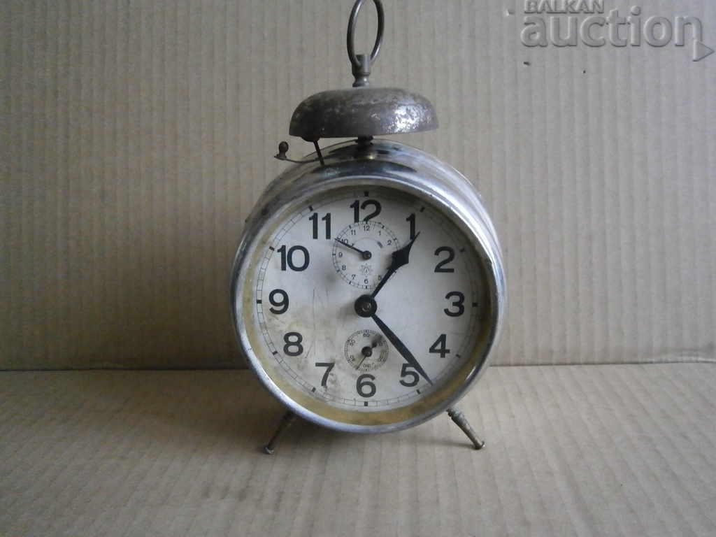 OLD DESK CLOCK JUNGHANS YUNGHANS alarm clock