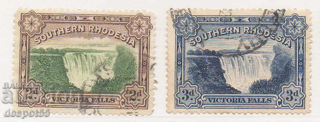 1932. Rodezia de Sud. Cascada Victoria.