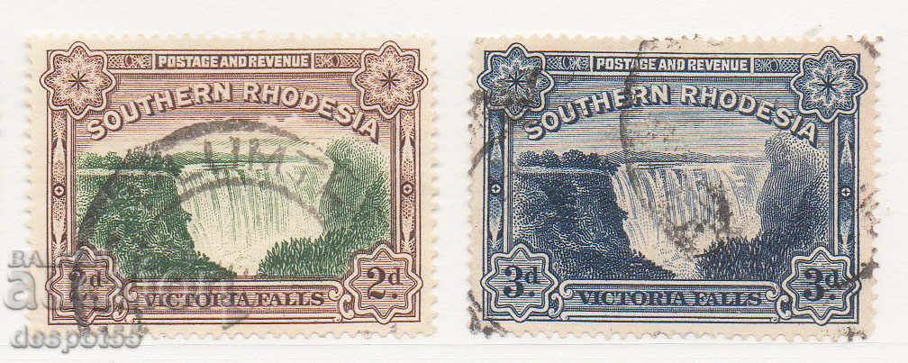 1932. Rodezia de Sud. Cascada Victoria.