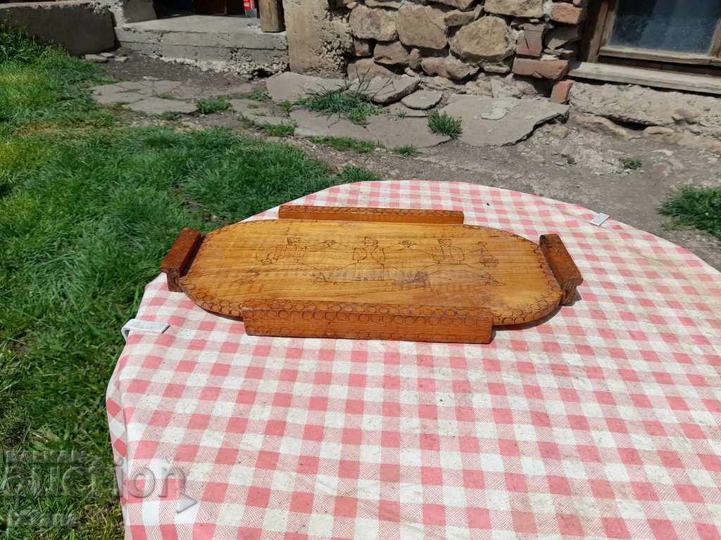 Old wooden tray Old wooden tray