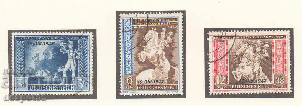 1942. Germany Reich. Postal Congress in Vienna. Nadp.