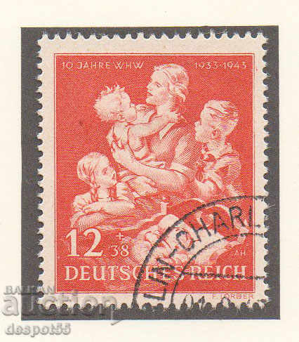 1943. Germany Reich. 10 years of the Winter Aid Fund.