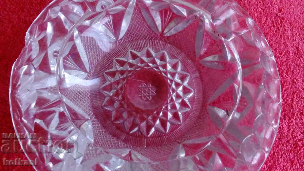 Old massive crystal ashtray 1081 g. - 7 Old massive crystal ashtray 1081 g. - 7