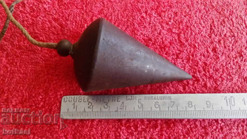 Old metal iron plumb line with price 10.50 BGN | € 5.37 Old metal iron plumb line with price 10.50 BGN | € 5.37
